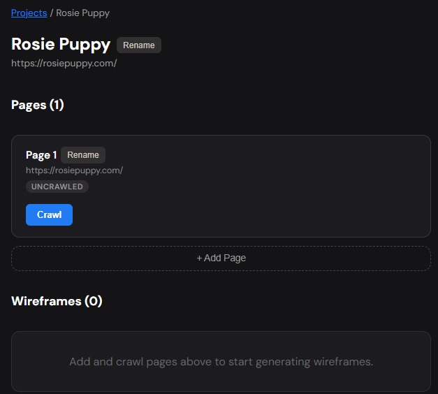 Step 2: Crawl an existing product page for context